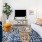 natural light fill furnished living room
